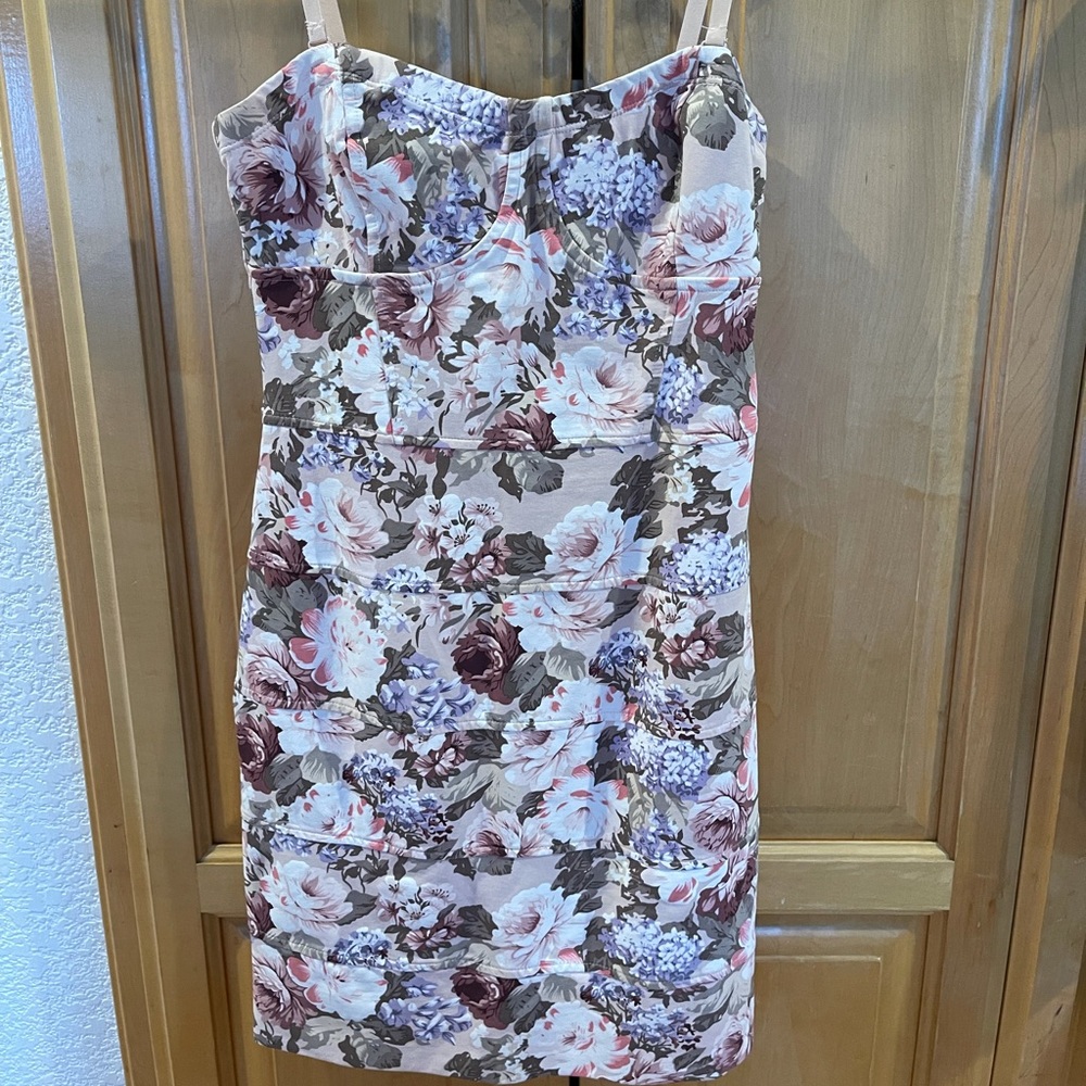 Aritzia Talula Floral corset dress